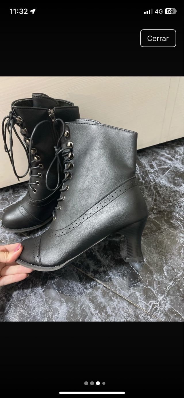 Botas negras tacón mujer