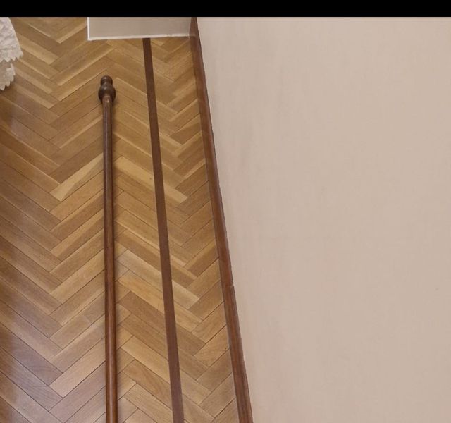 Barra Cortina Madera Maciza color Nogal