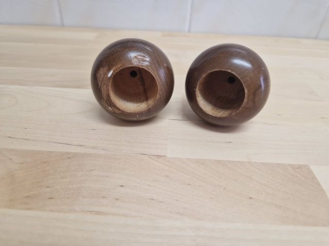 Barra Cortina Madera Maciza color Nogal