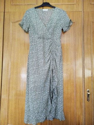 Vestido largo Hug & Clau verde oliva