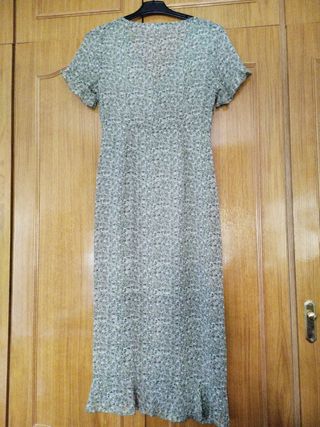 Vestido largo Hug & Clau verde oliva