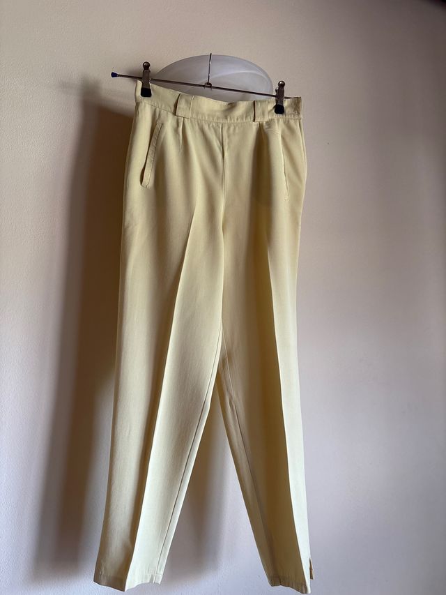 Pantaloni vintage gialli