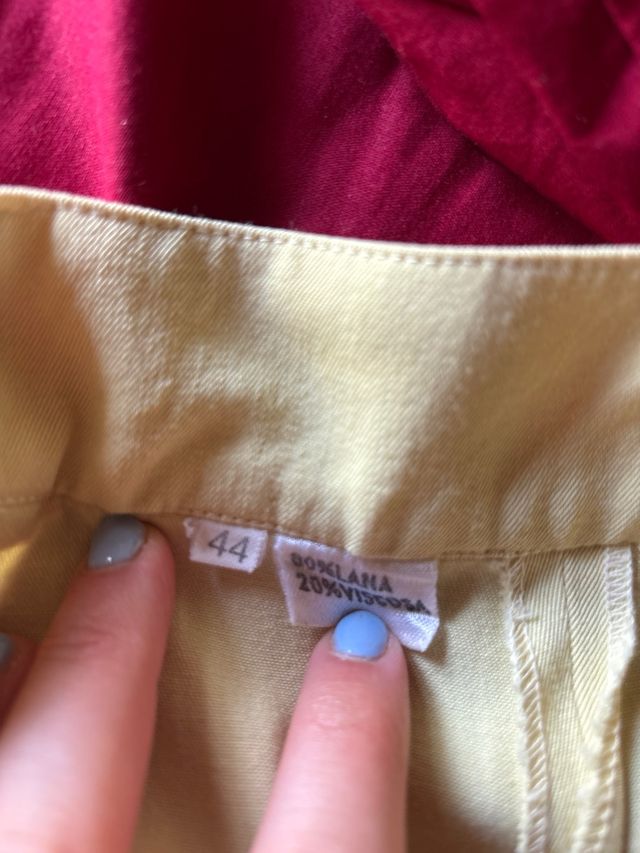 Pantaloni vintage gialli