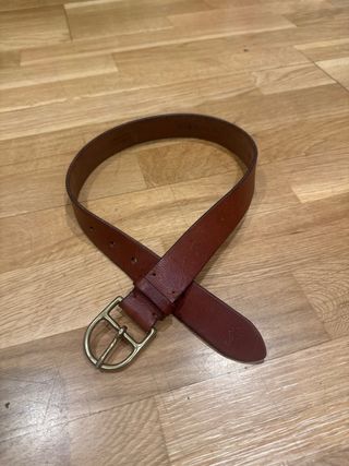 Cinturón Ralph Lauren niño, piel marrón