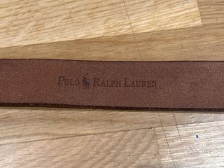 Cinturón Ralph Lauren niño, piel marrón