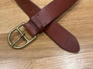 Cinturón Ralph Lauren niño, piel marrón