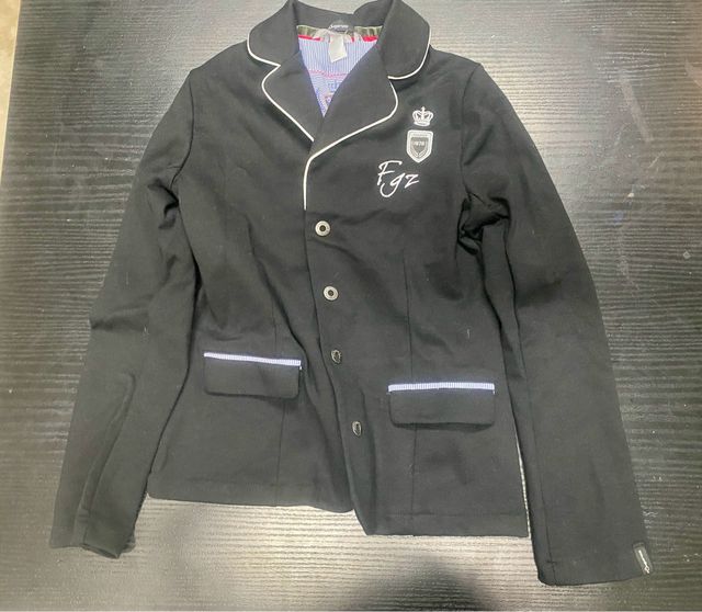 Chaqueta hípica niño/a negra. Decathlon.