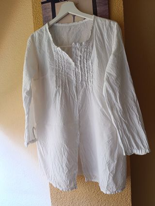 Blusa blanca algodón 
