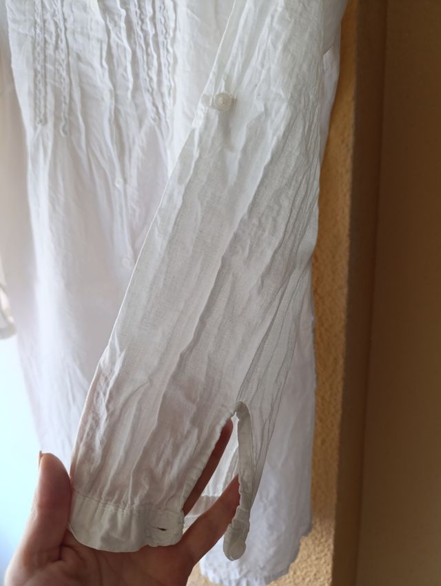 Blusa blanca algodón