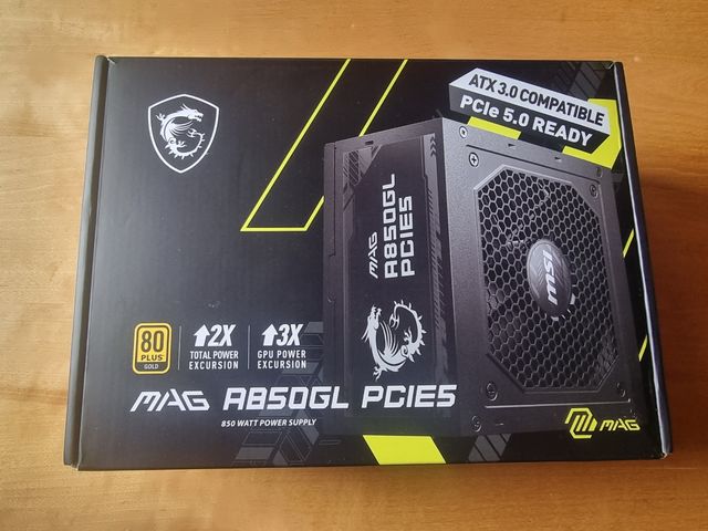 MSI MAG A850GL PCIE5 850W NEGRA