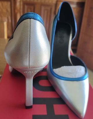 Hugo Boss Pump90 Decolleté Donna Tg EU 36 Argento 
