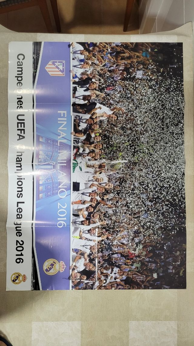 Poster Real Madrid Champions 2016 final vs Atleti