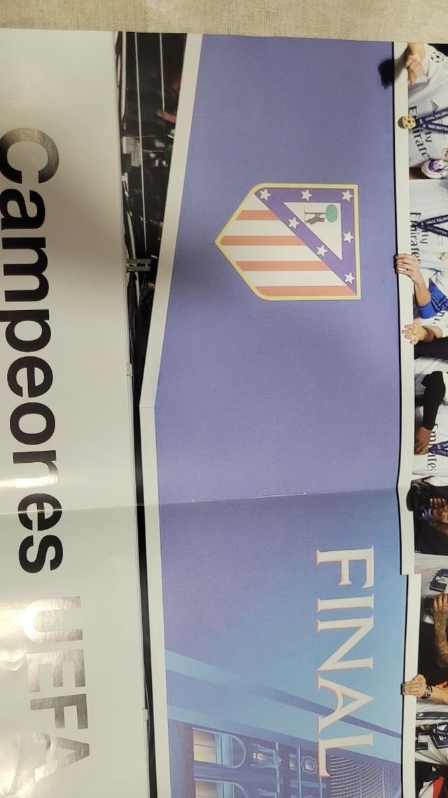 Poster Real Madrid Champions 2016 final vs Atleti