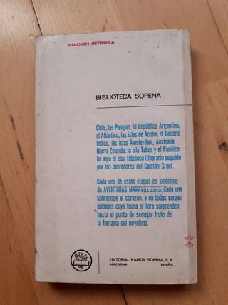 Libro "Los hijos del Capitán Grant" II Julio Verne