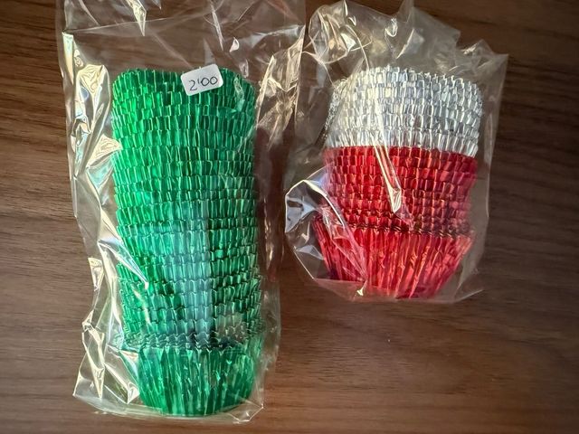 Moldes papel cupcakes: Colores variados