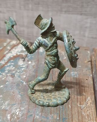 Figura Gladiador Bronce Antigua