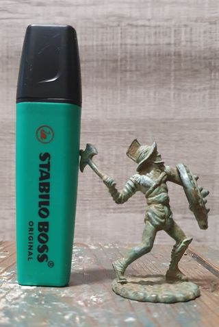 Figura Gladiador Bronce Antigua