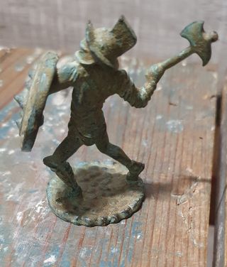 Figura Gladiador Bronce Antigua