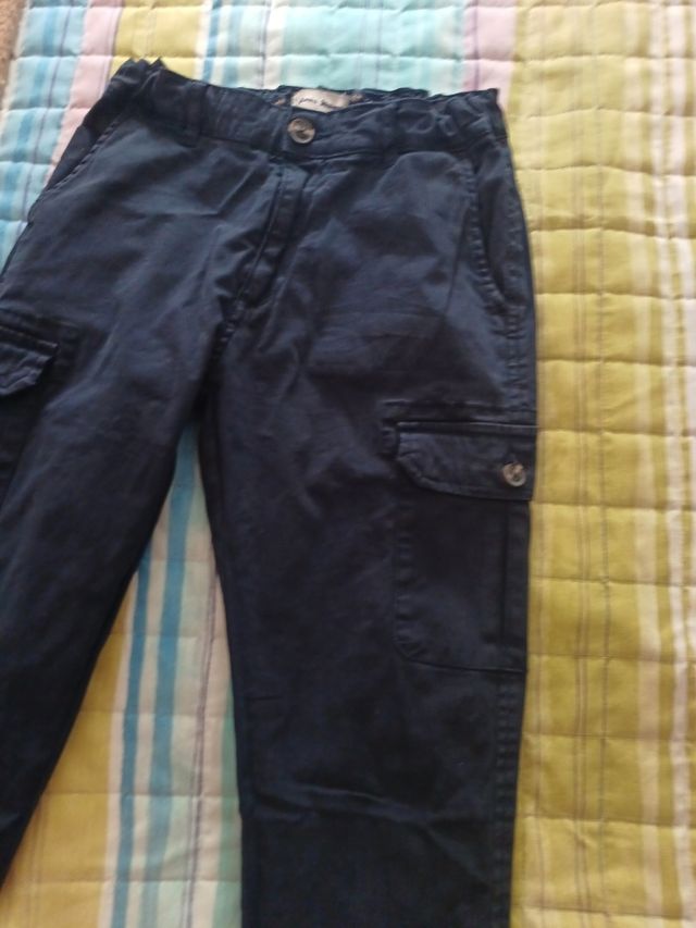 Pantalones cargo niño azul marino Álvaro Moreno