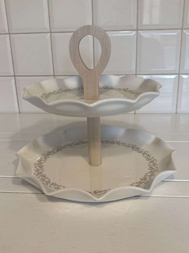 Alzata Brandani 2 piani - Ceramica