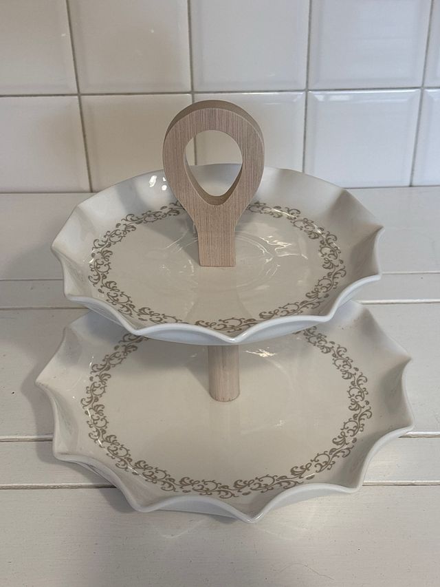 Alzata Brandani 2 piani - Ceramica