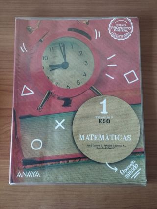 Matemáticas 1. Operación mundo. ANAYA