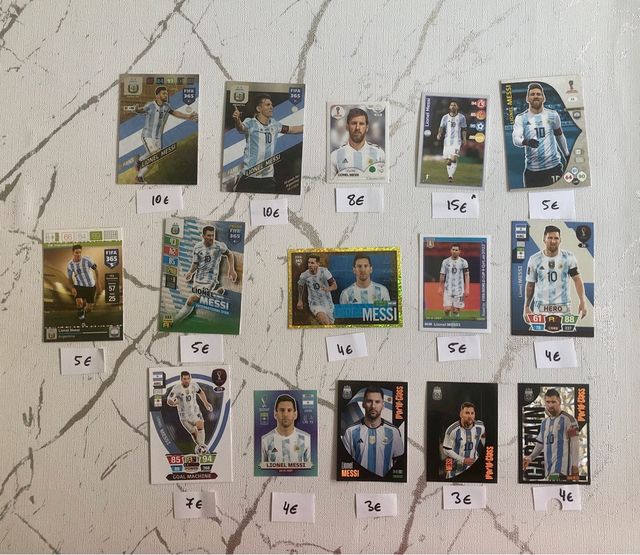 Lionel Messi Argentina Panini, Adrenalyn, Topps