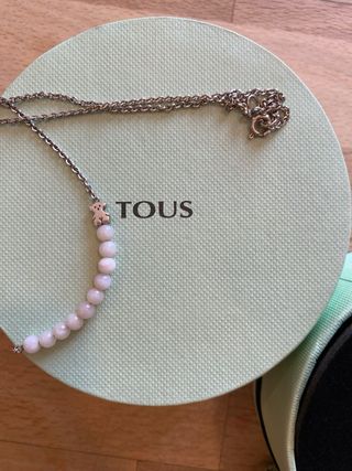 Collar TOUS plata cuarzo rosa
