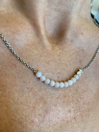 Collar TOUS plata cuarzo rosa