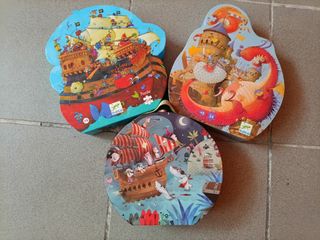 3 Puzzles Djeco 54 piezas
