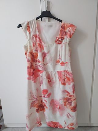 Abito floreale Armand Thiery rosa-bianco