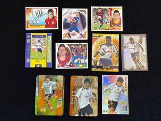 Lote Cromos David Villa 