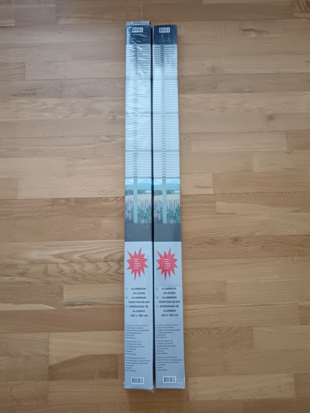 2 Persianas Venecianas Aluminio 100x160cm