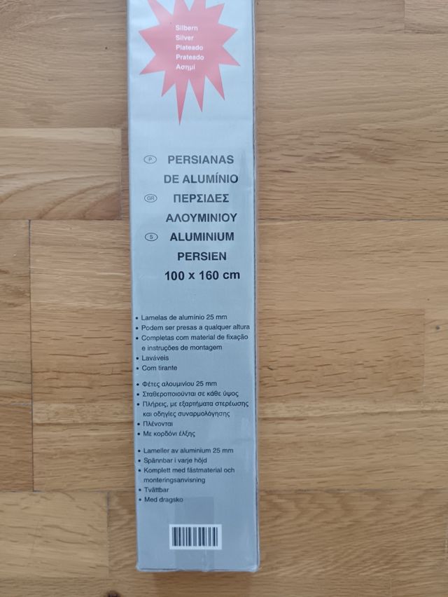 2 Persianas Venecianas Aluminio 100x160cm