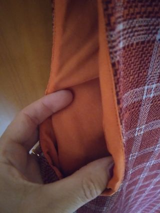 Vestito Niu a quadri - rosso grigio