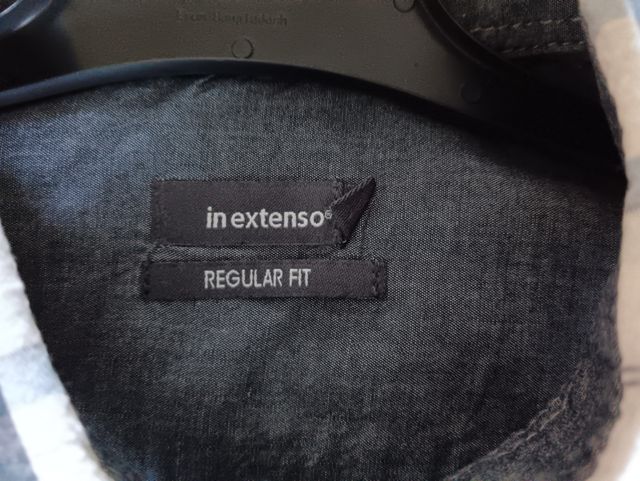 Camisa in extenso manga corta - azul