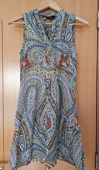 Blusón Zara estampado paisley