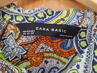 Blusón Zara estampado paisley