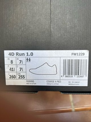 Adidas 4D Run 1.0 - Blancas - 41