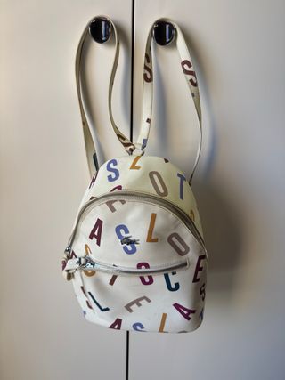 Mochila Lacoste estampada multicolor