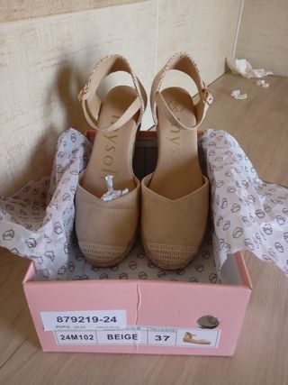 Sandalias My soft  beige - talla 37
