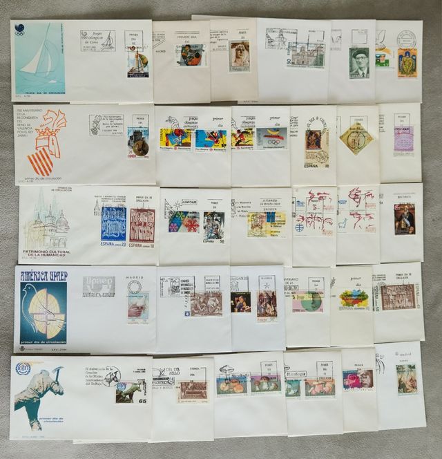 Lote de Sobres de Primer Día SPD España Correos