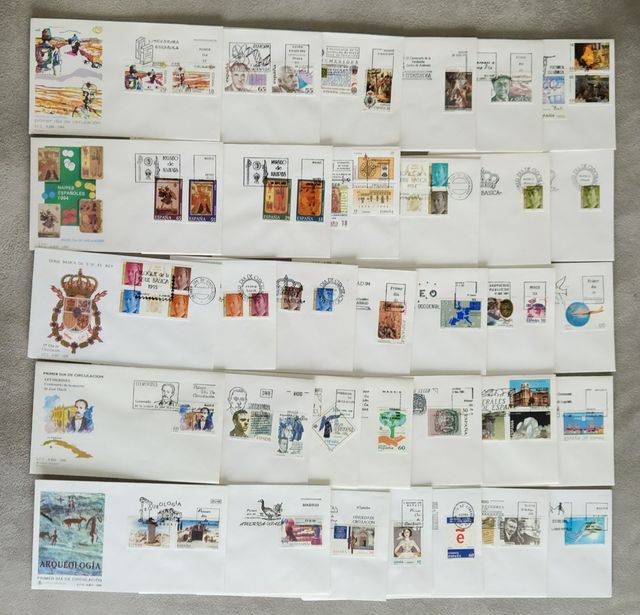 Lote de Sobres de Primer Día SPD España Correos