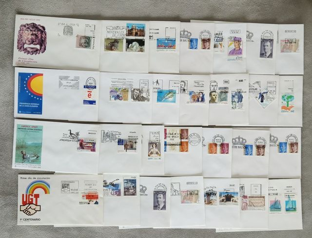 Lote de Sobres de Primer Día SPD España Correos
