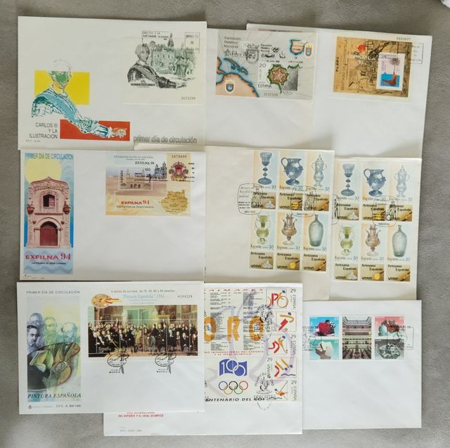 Lote de Sobres de Primer Día SPD España Correos