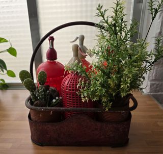 Cesta sifones antigua - Decorativa