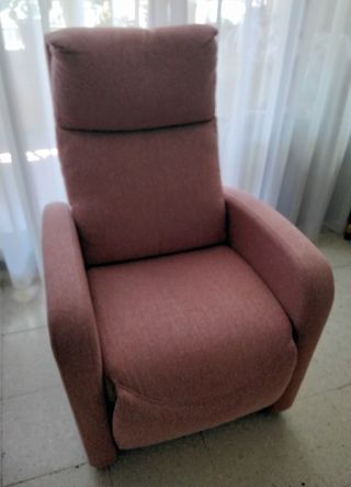Sillón relax rosa