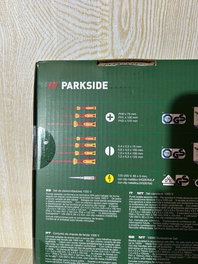 Cacciaviti Parkside 1000V - 8 pezzi