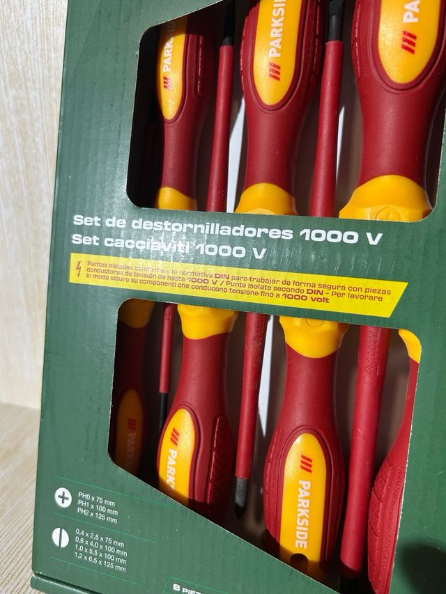 Cacciaviti Parkside 1000V - 8 pezzi