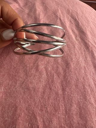 Pulsera triple plata